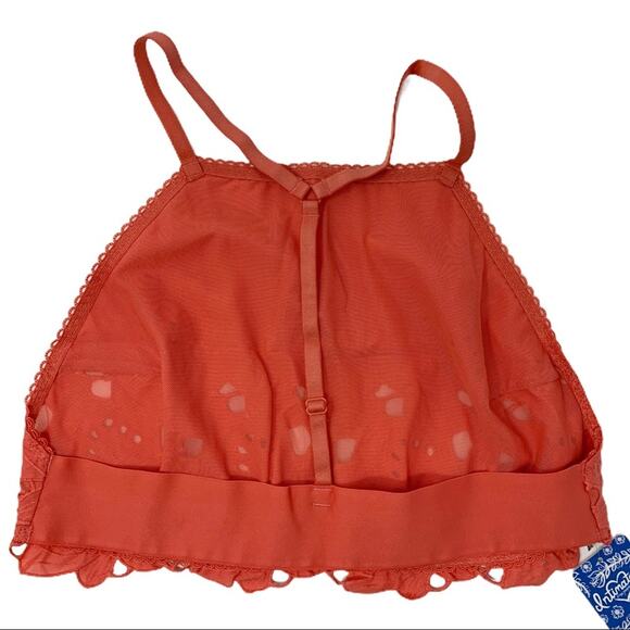 Free People Bralette Medium Pink June High Neck New - Picture 5 of 5